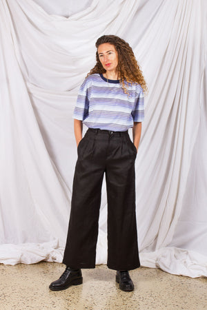 Classic Pants- Black Linen (Last - Size 10)