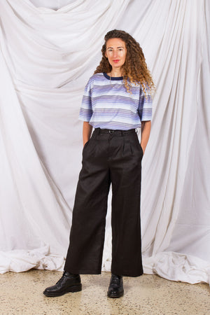 Classic Pants- Black Linen (Last - Size 10)