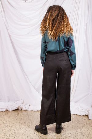 Classic Pants- Black Linen (Last - Size 10)