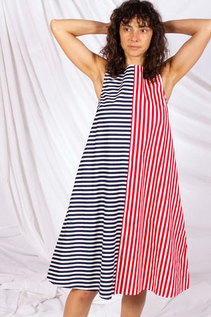 Eden Dress - Stripe Splice