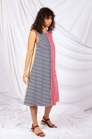 Eden Dress - Stripe Splice