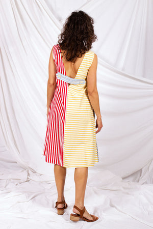 Eden Dress - Stripe Splice