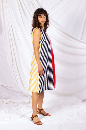 Eden Dress - Stripe Splice