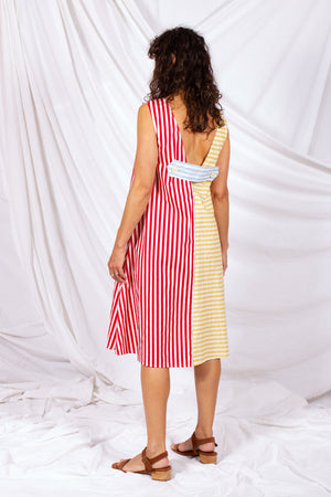 Eden Dress - Stripe Splice