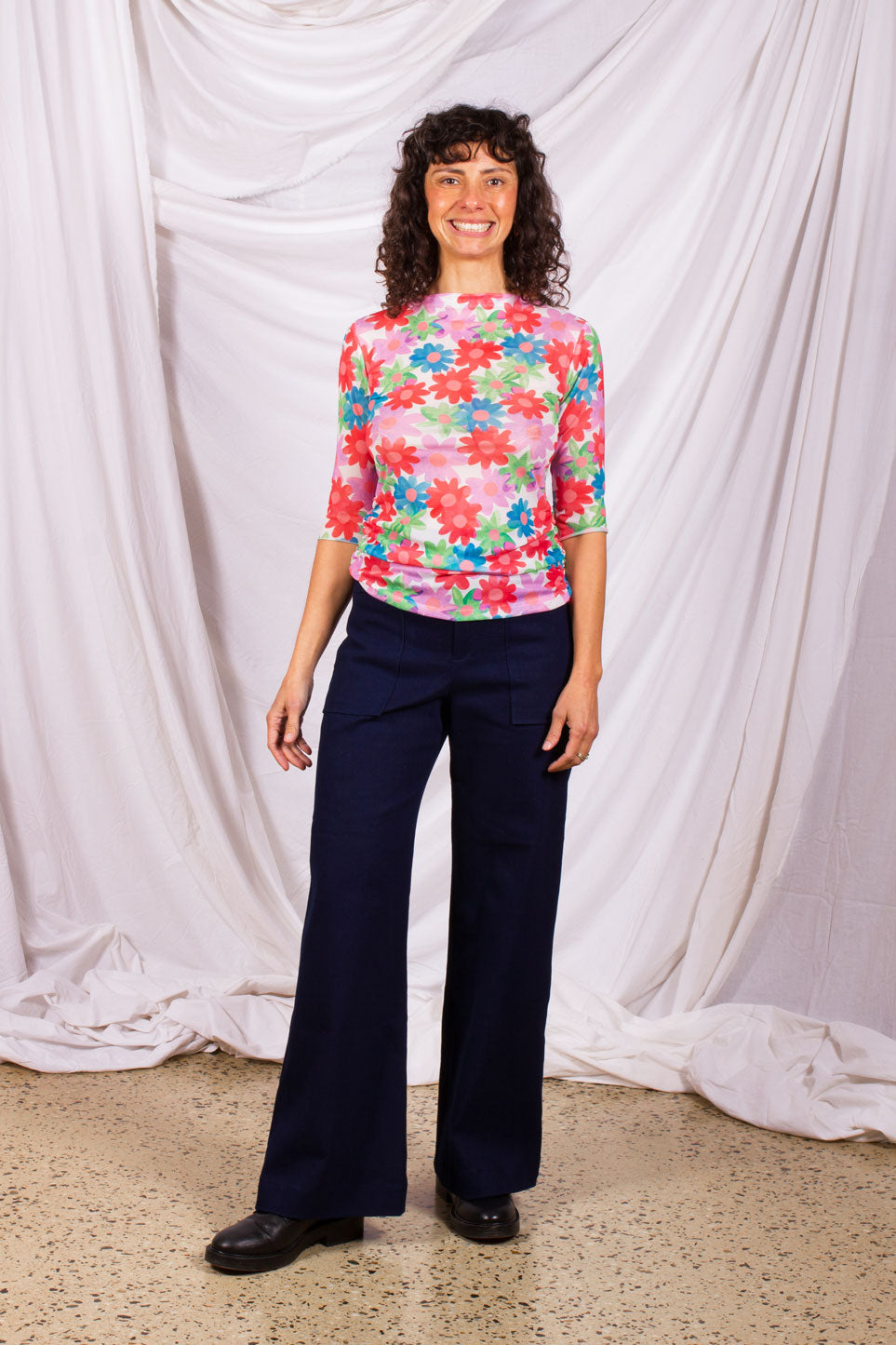 Blossom Mesh Top Kindling