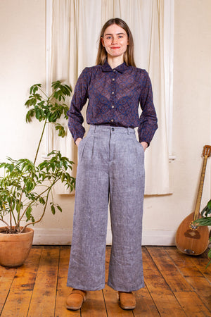 Paisley Park Blouse- Blue